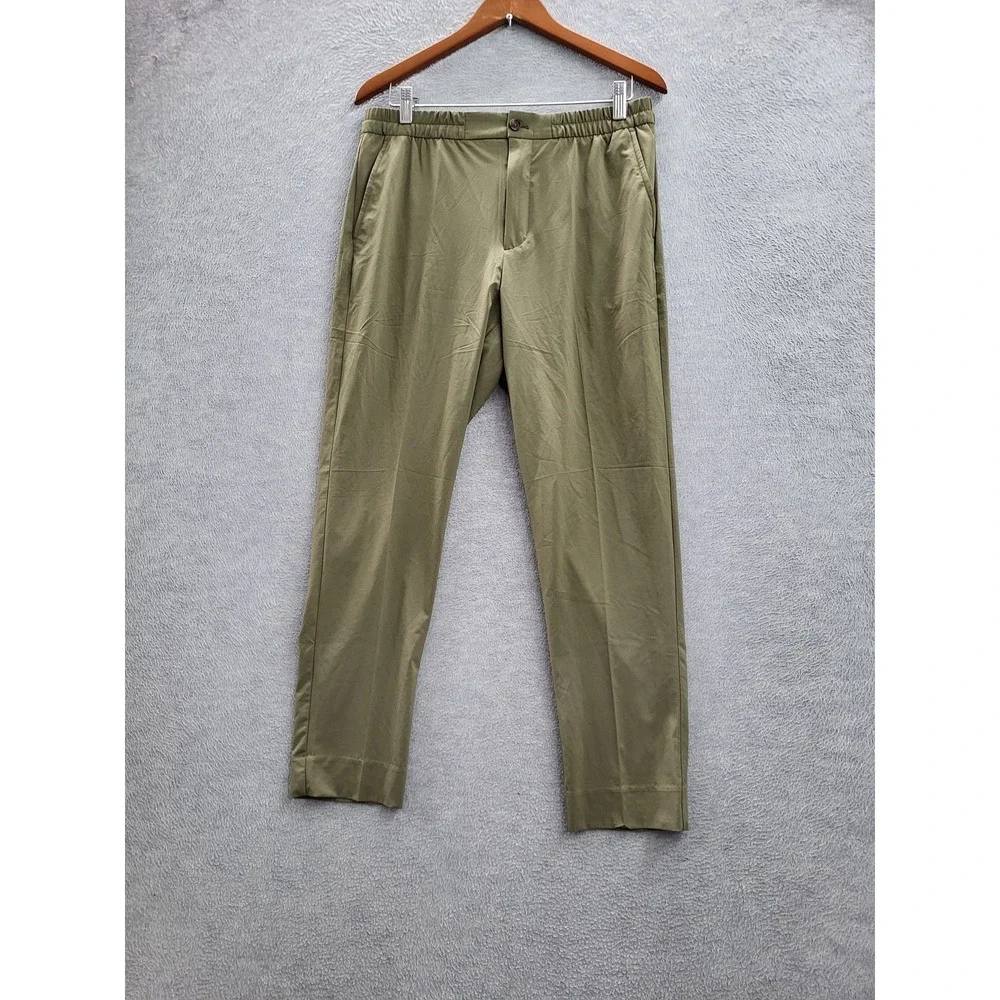 Banana Republic Men Activewear Pants M Olive Green Jogger AIRSTRETCH NWT